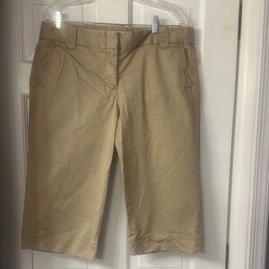 J. Crew Factory Women's Khaki Bermuda Shorts
